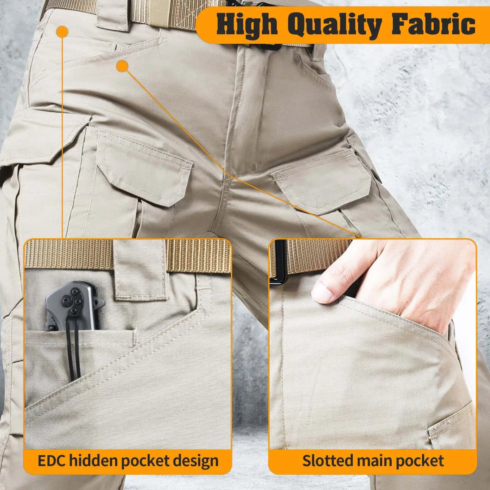 Archon IX8 Outdoor Waterproof Tactical Pants-Khaki