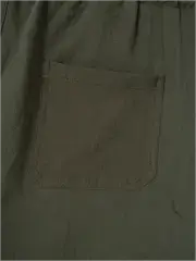 6 Pack-Men's Multi-pocket Linen Cargo Shorts - Comfort Fit with Adjustable Drawstring Waist, Versatile For Outdoor Adventures & Everyday Wear