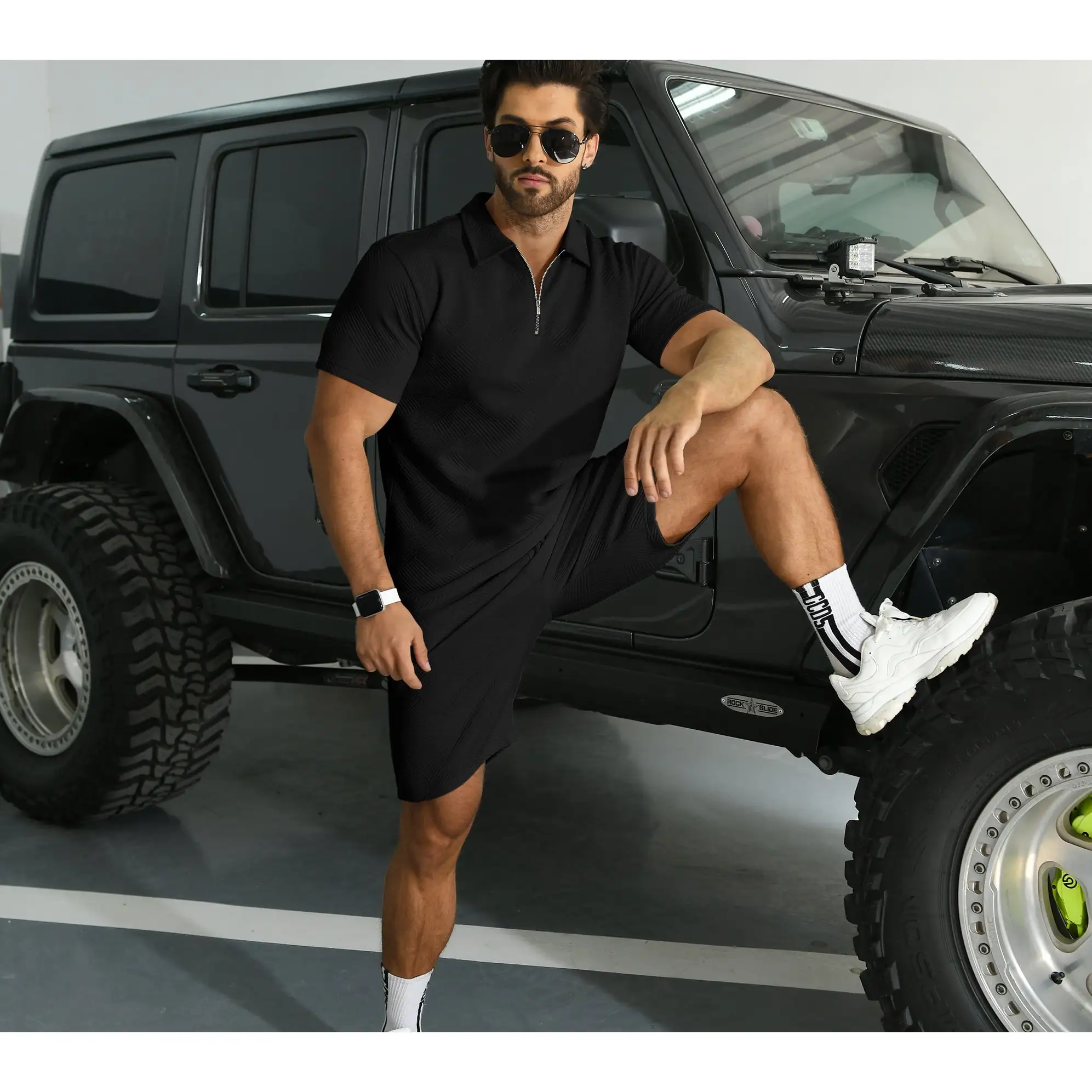 6 PACK-Men's Polo Shirt and Shorts Set Summer Outfits Fashion Casual Short Sleeve Polo Suit for Men 2 Piece Shorts Tracksuit