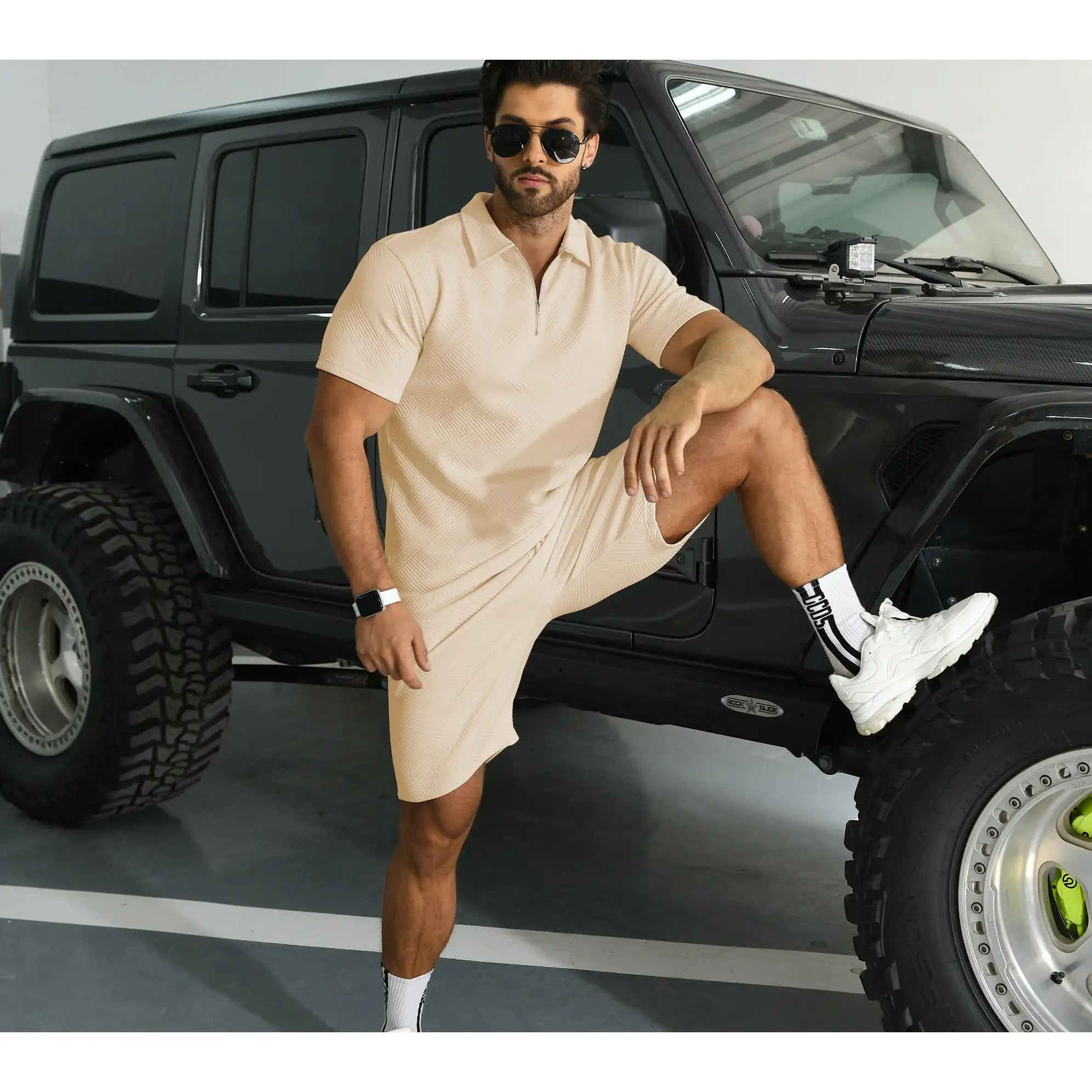 6 PACK-Men's Polo Shirt and Shorts Set Summer Outfits Fashion Casual Short Sleeve Polo Suit for Men 2 Piece Shorts Tracksuit