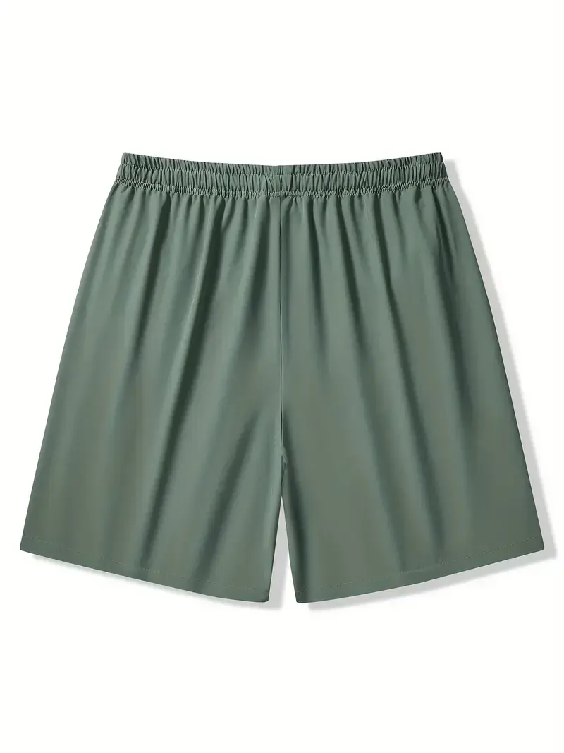 7 Pack-Set of Ultra-Comfy Solid Color Sports Shorts - Adjustable Drawstring, Multiple Pockets, Relaxed Fit - Ideal for Mens Summer Fitness Workout, Outdoor Sports and Activities