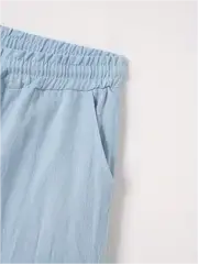 6 Pack-Men's Multi-pocket Linen Cargo Shorts - Comfort Fit with Adjustable Drawstring Waist, Versatile For Outdoor Adventures & Everyday Wear