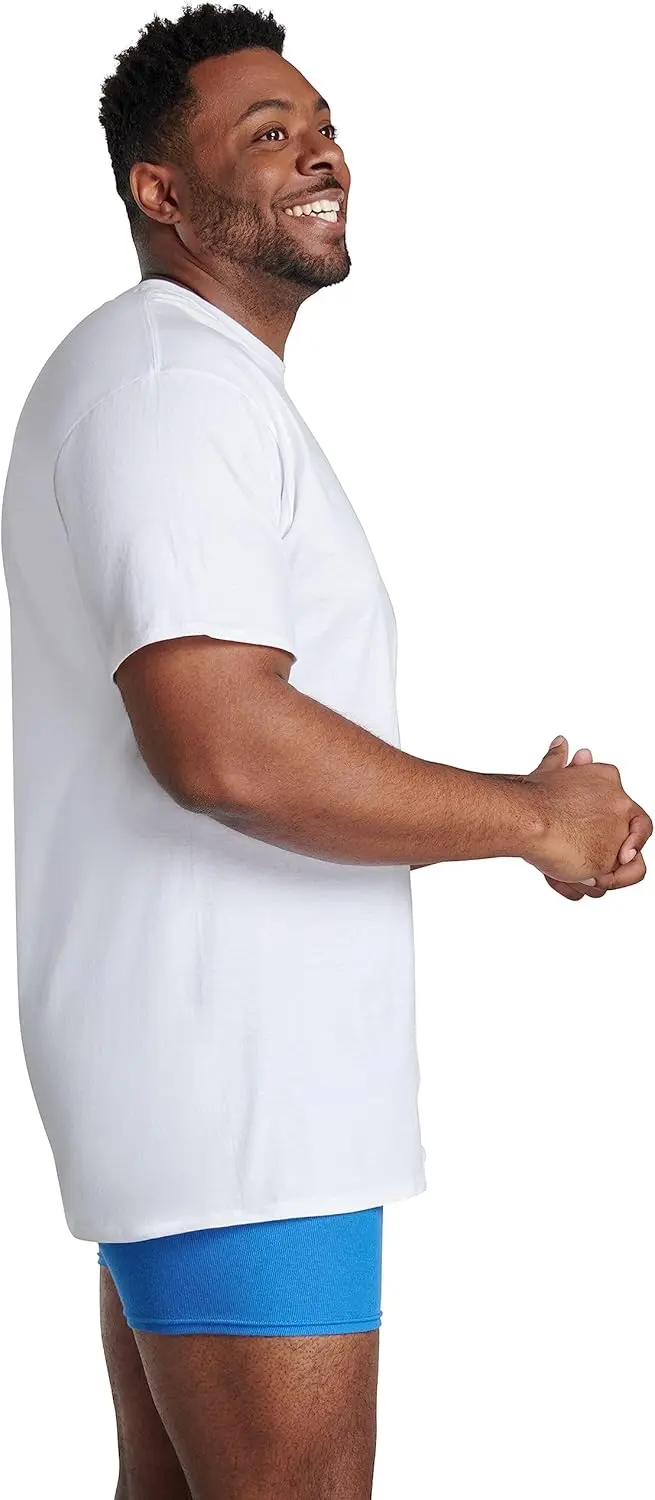 72 Pack-Men's Eversoft Cotton Stay Tucked Crew T-Shirt