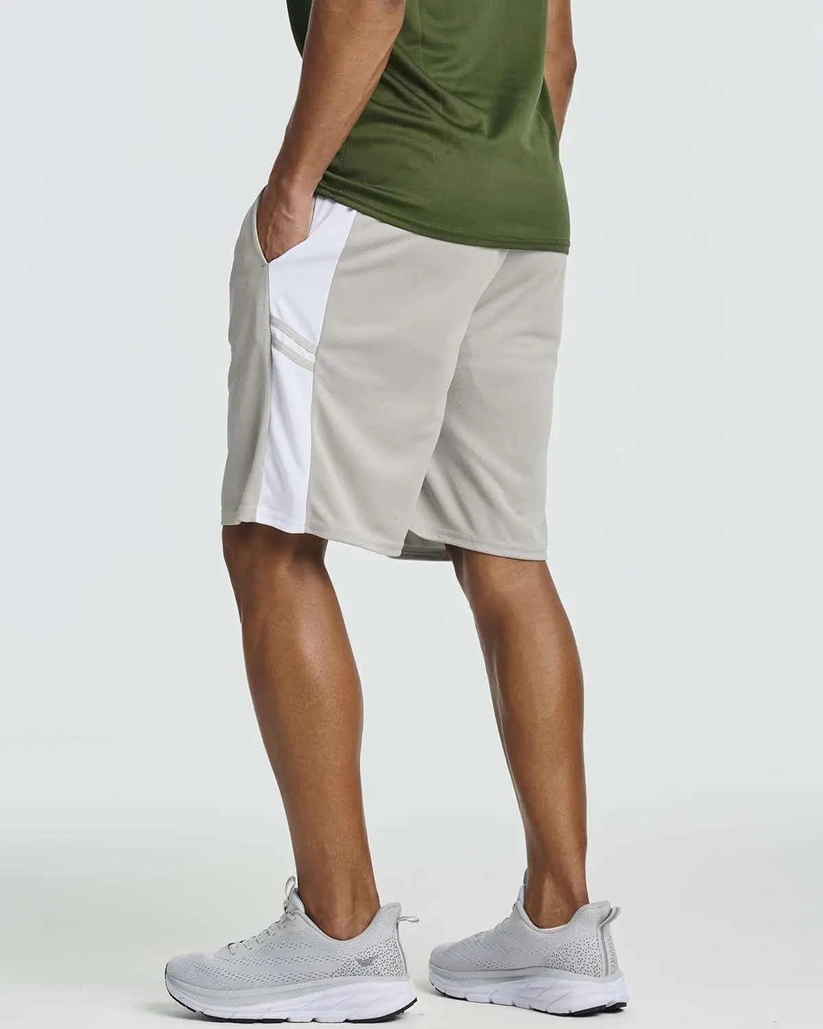 5 Pack-Men's Mesh Athletic Basketball Shorts Quick Dry Activewear with Pockets