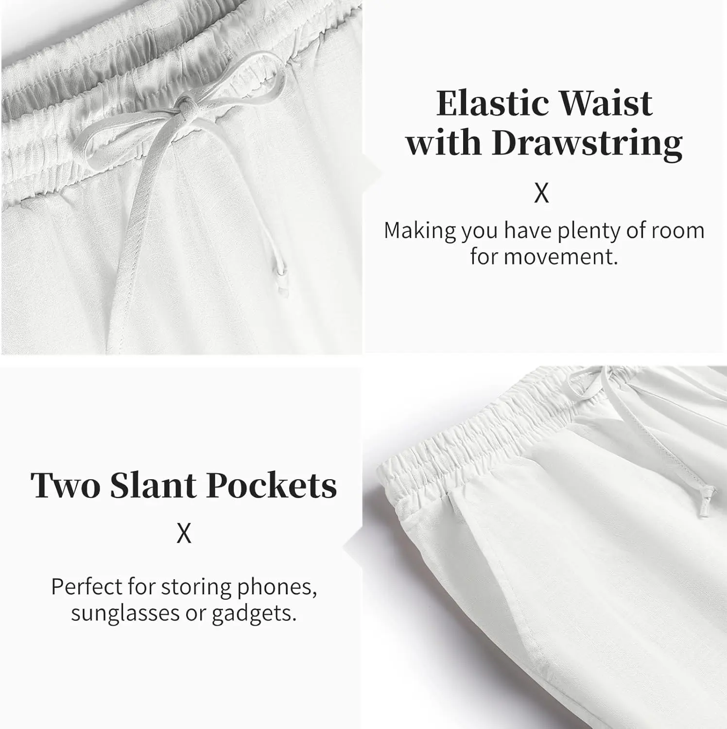 10 Pack-Men's 2 Pieces Cotton Linen Set Casual Short Sleeve Henley Shirts Beach Yoga Pants Summer Outfits