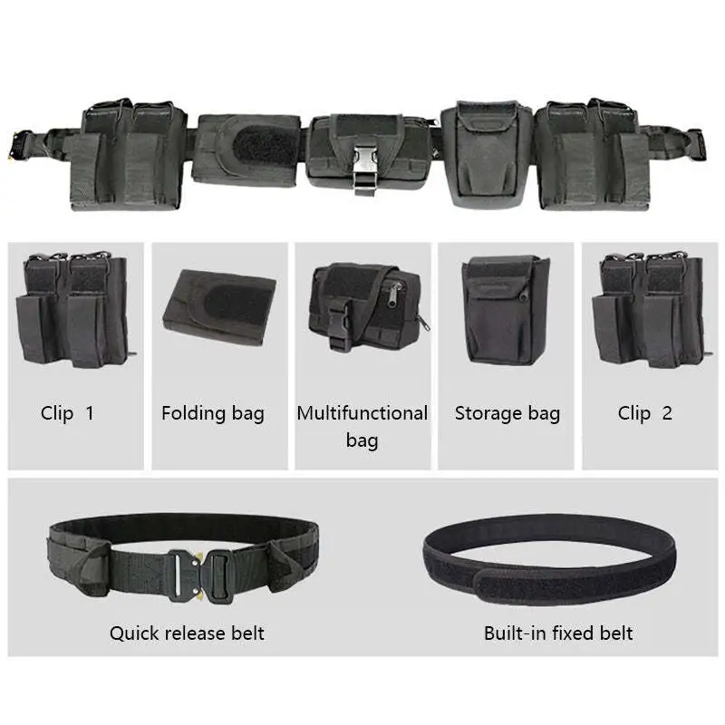 5 in 1 Quick Release Tactical Duty Belt