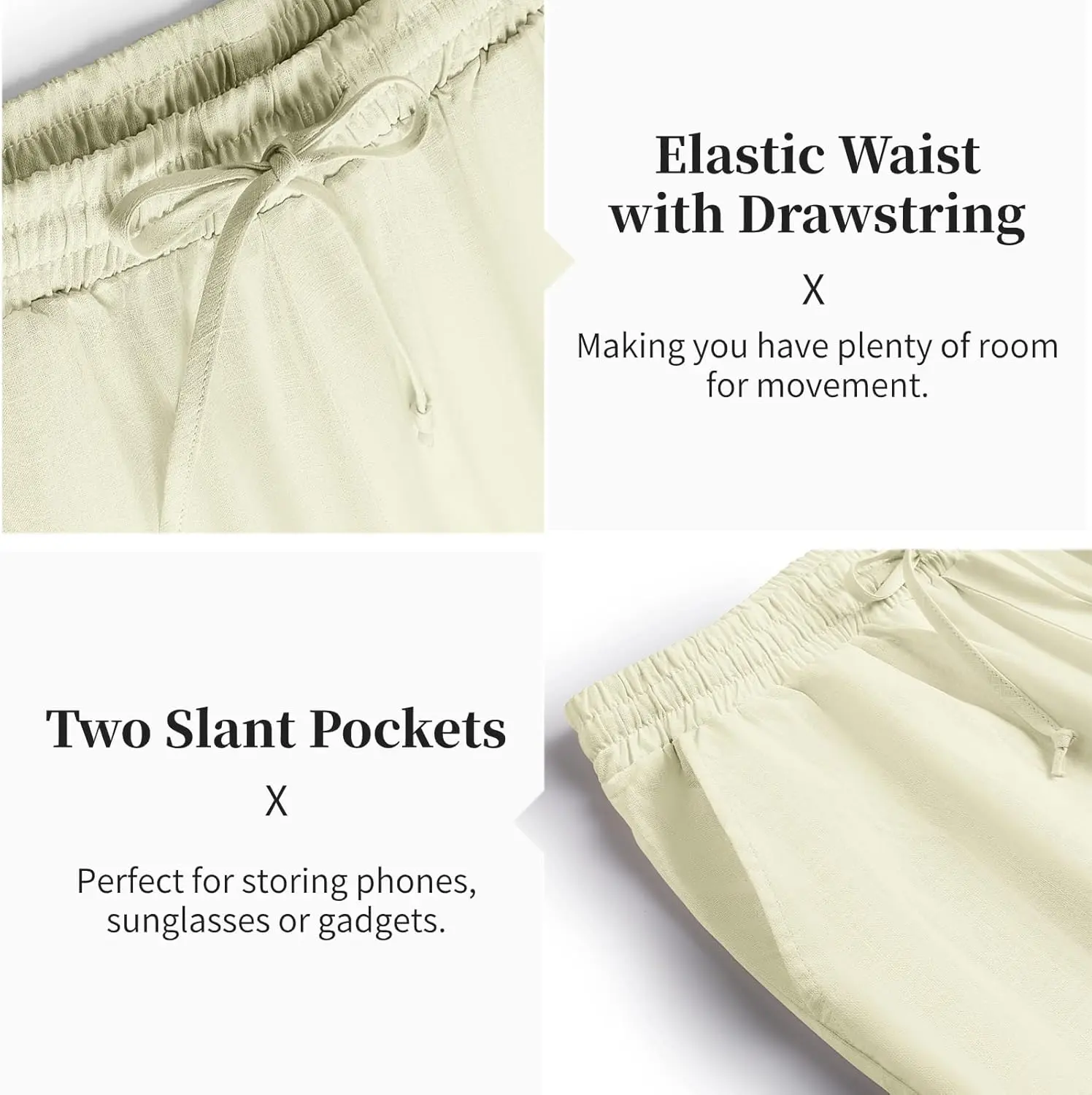 10 Pack-Men's 2 Pieces Cotton Linen Set Casual Short Sleeve Henley Shirts Beach Yoga Pants Summer Outfits