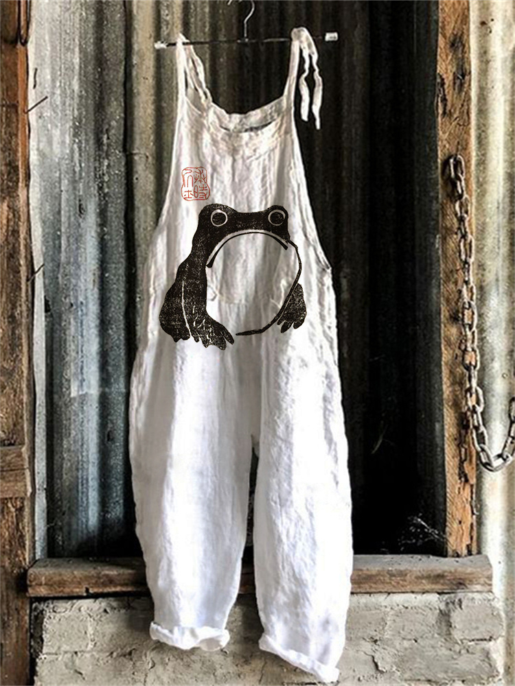 Frog Ancient Japanese Art Vintage Jumpsuit d298