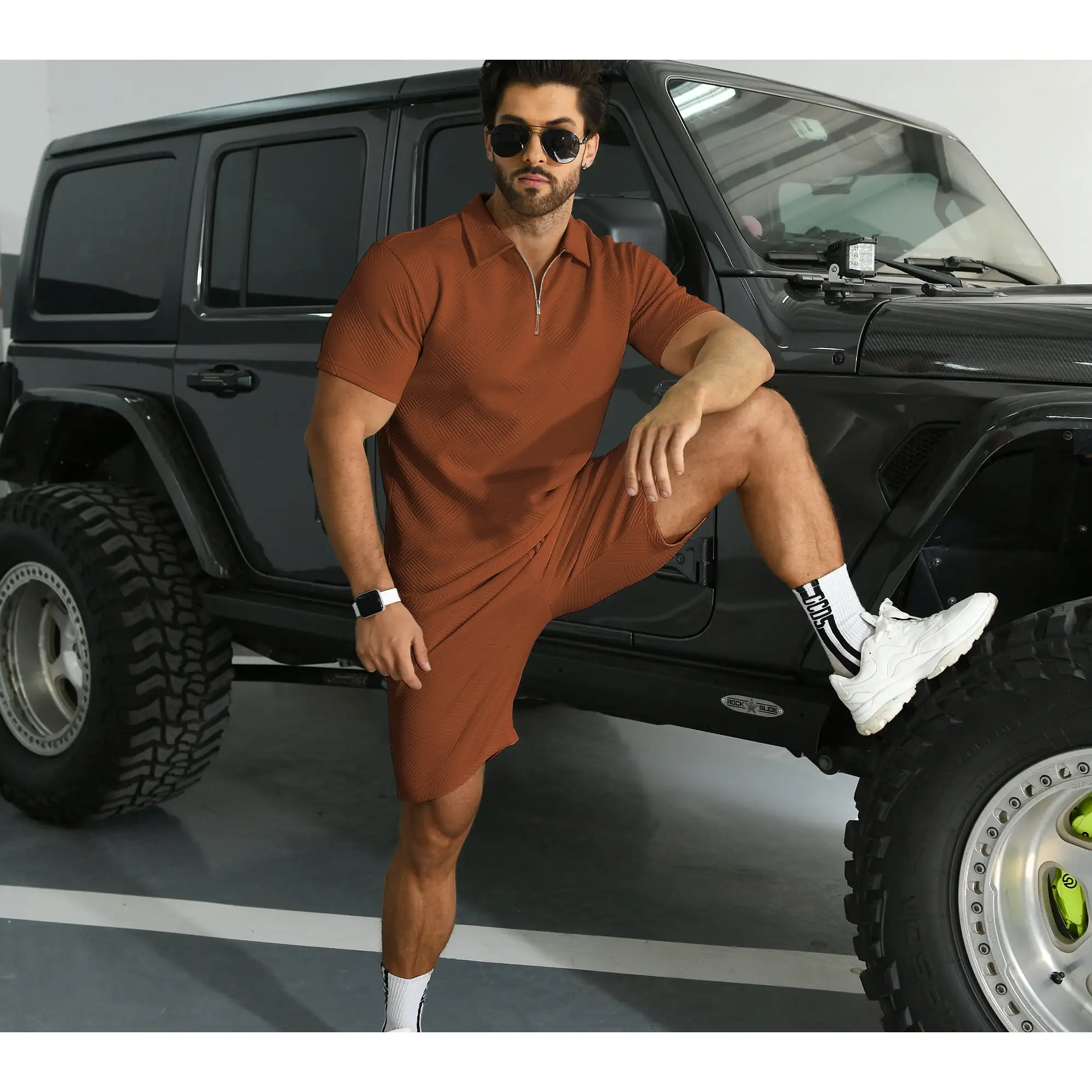 6 PACK-Men's Polo Shirt and Shorts Set Summer Outfits Fashion Casual Short Sleeve Polo Suit for Men 2 Piece Shorts Tracksuit