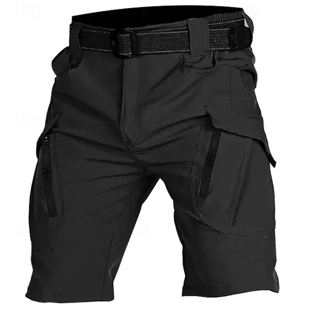 4 PACK-Men's Tactical Shorts Cargo Shorts Zipper Pocket Plain Waterproof Breathable Outdoor Daily Going out Fashion Casual Black Green