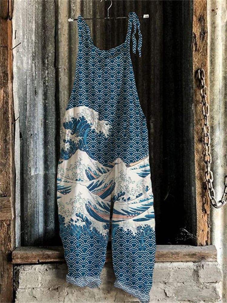 The Great Wave off Kanagawa Japanese Art Jumpsuit 04b0
