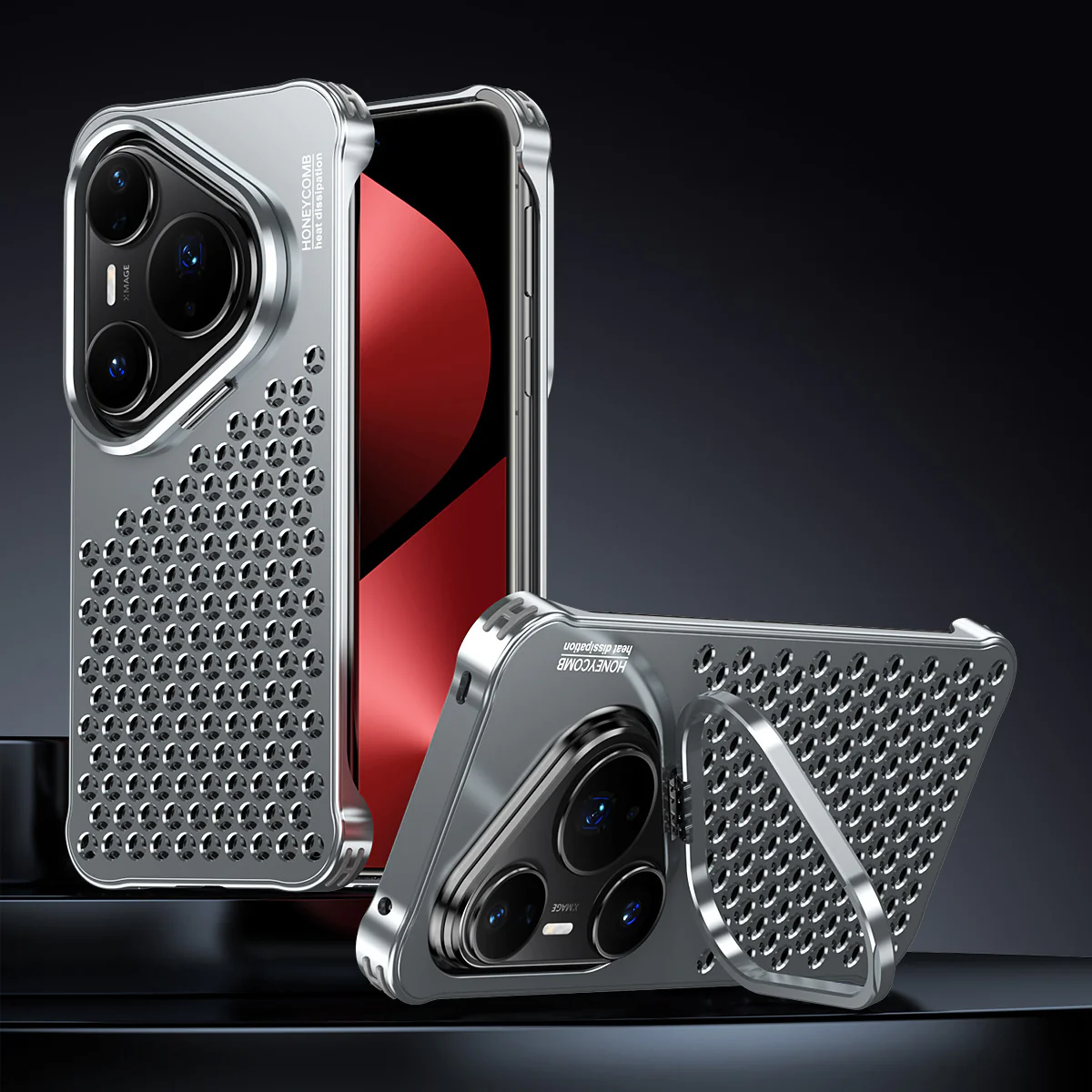 Armor King Lens Kickstand Heat Dissipation Metal Case Cover