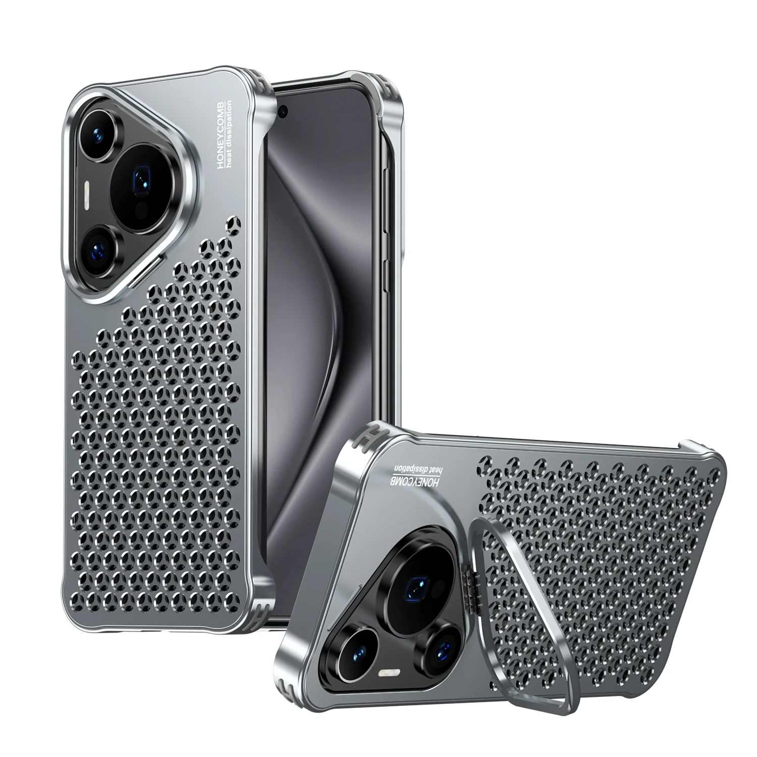 Armor King Lens Kickstand Heat Dissipation Metal Case Cover