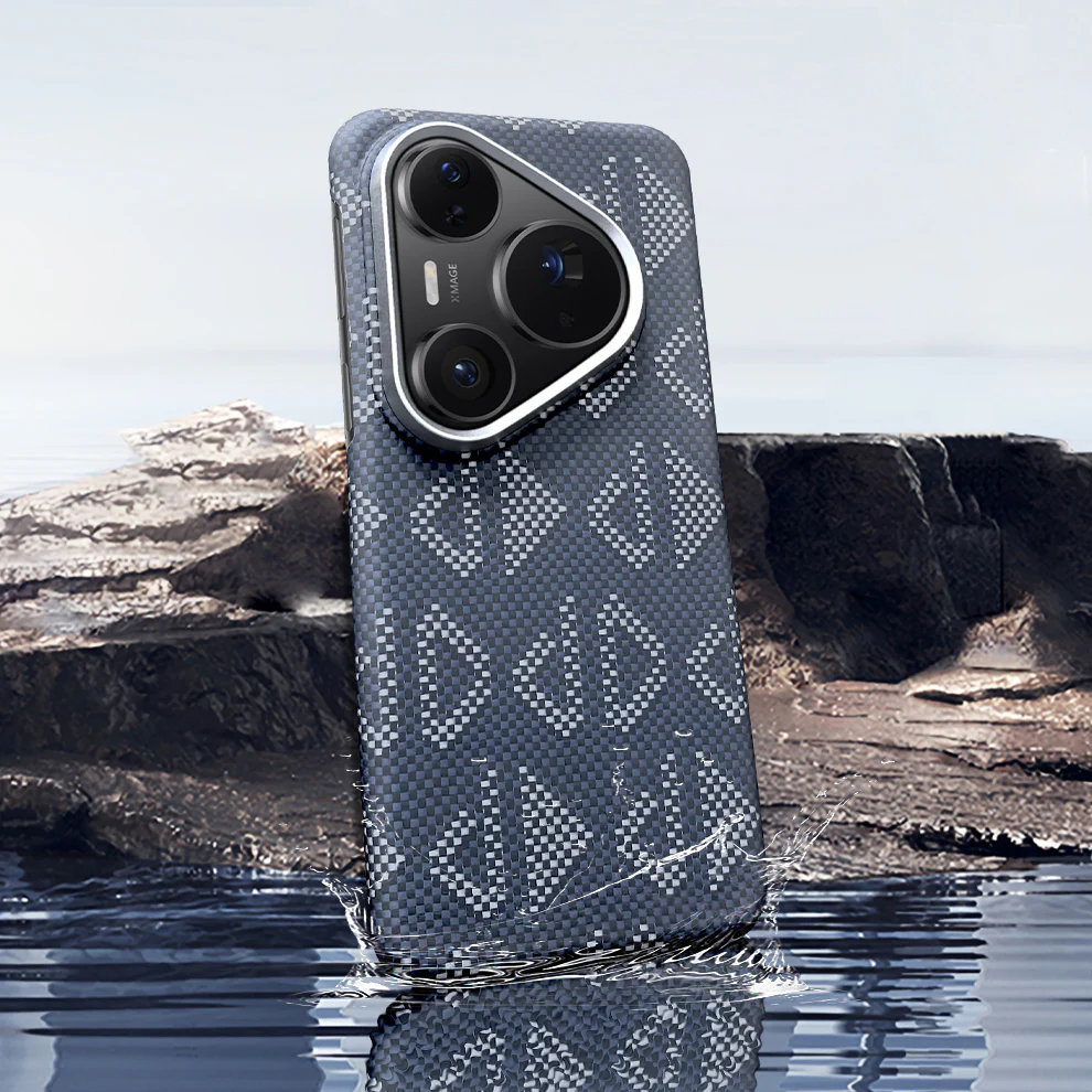 Armor King Geometric Impression Aramid Fiber MagSafe Non-Slip Slim Light Case Cover