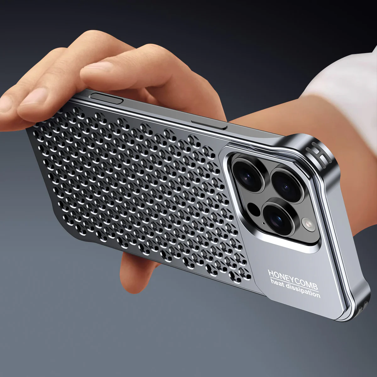 Armor King Lens Kickstand Heat Dissipation Metal Case Cover