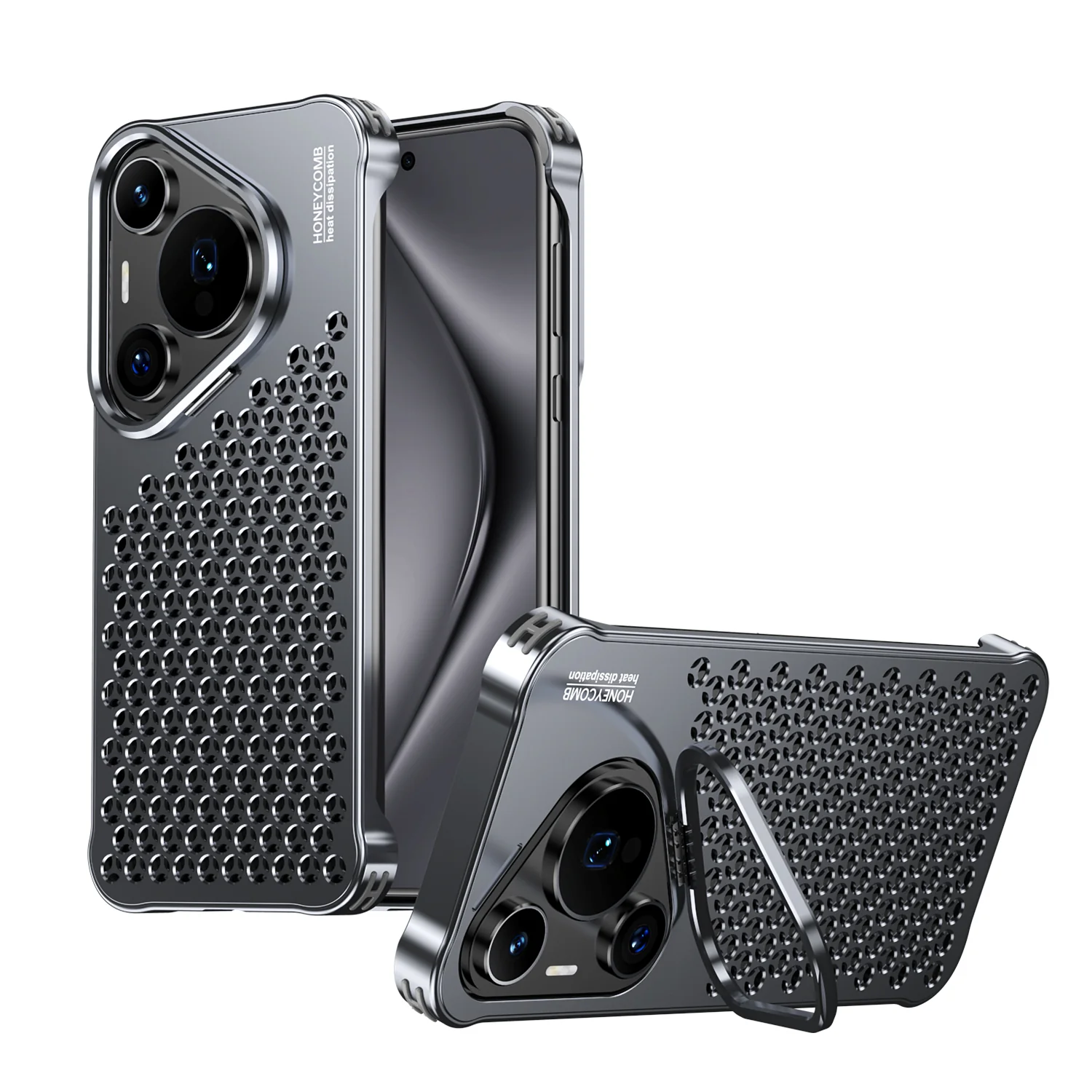 Armor King Lens Kickstand Heat Dissipation Metal Case Cover