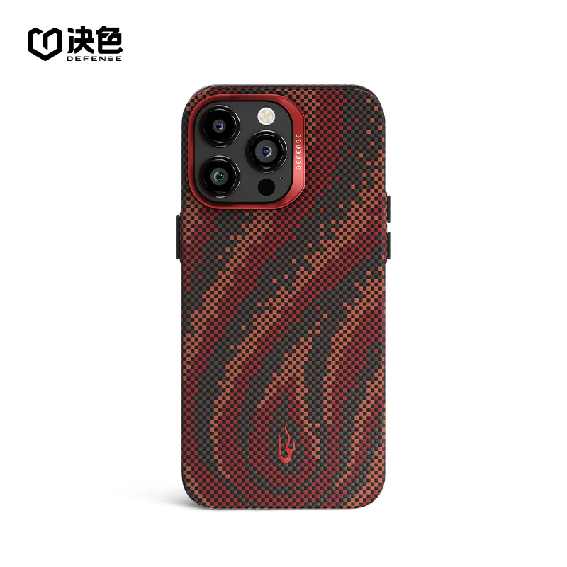X-Doria Defense Flame Zero Gravity MagSafe Artistic Woven Aramid Fiber Case Cover