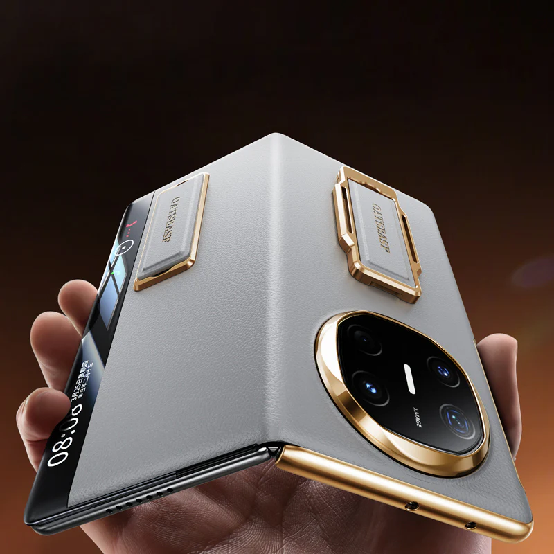 Oatsbasf 360° Rotatable Kickstand Strap Wristband Shockproof Leather Case Cover