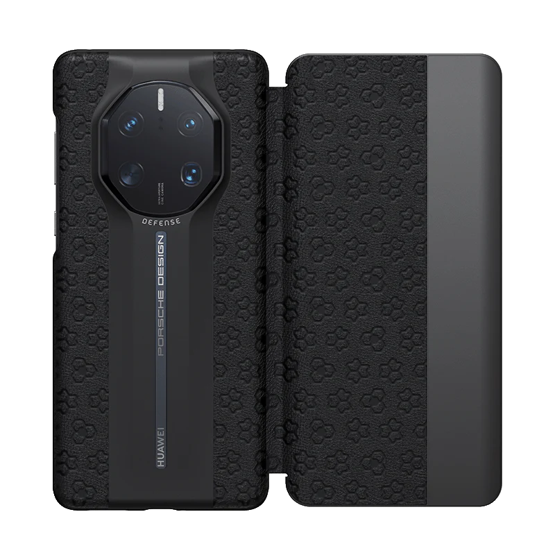 X-Doria Defense Ultra-Thin Luxury Clear View Window Genuine Leather Magnetic Flip Cover Case